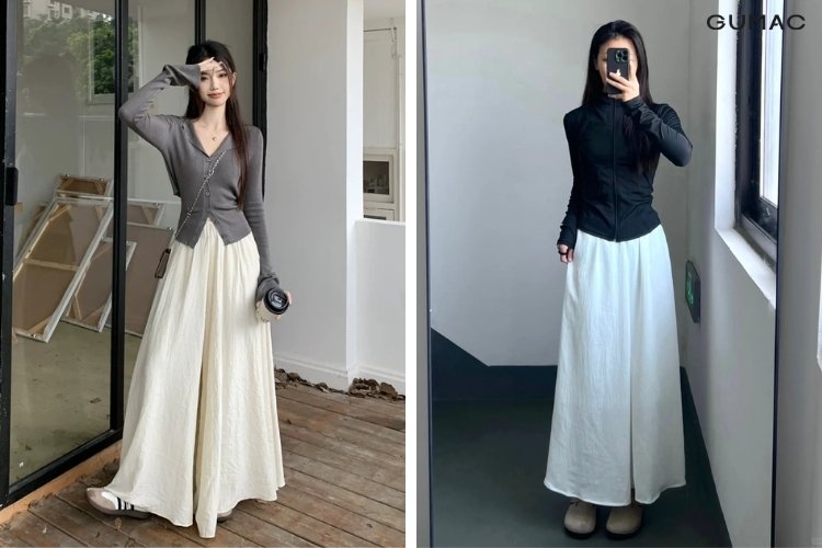 quan culottes trang thoi trang