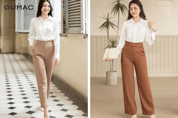 Quần tây nâu phối áo màu gì - Áo sơ mi trắng Quần tây nâu phối áo màu gì - Áo sơ mi trắng