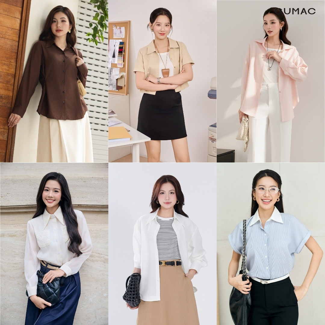 top ao so mi ban chay nhat tai gumac thu duc