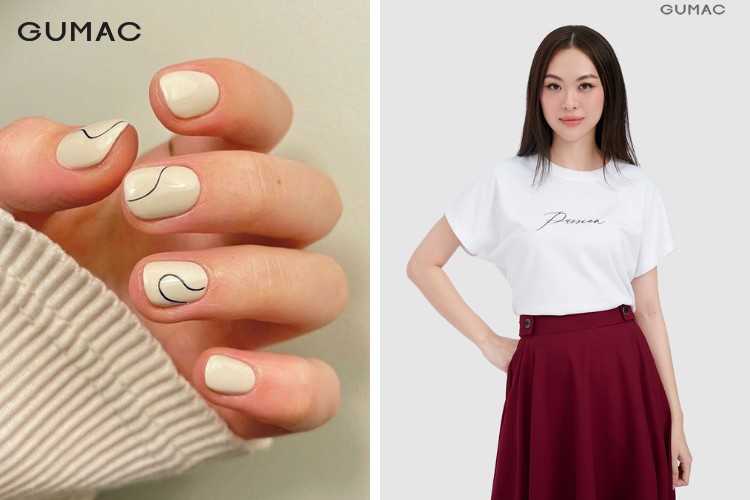 Gợi ý mẫu nail vẽ và trang phục mặc kèm cho mẹ bầu Gợi ý mẫu nail vẽ và trang phục mặc kèm cho mẹ bầu