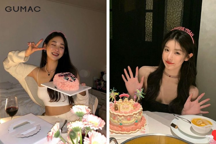 Tạo dáng chụp ảnh "Say Hi" dễ thương với bánh sinh nhật Tạo dáng chụp ảnh "Say Hi" dễ thương với bánh sinh nhật
