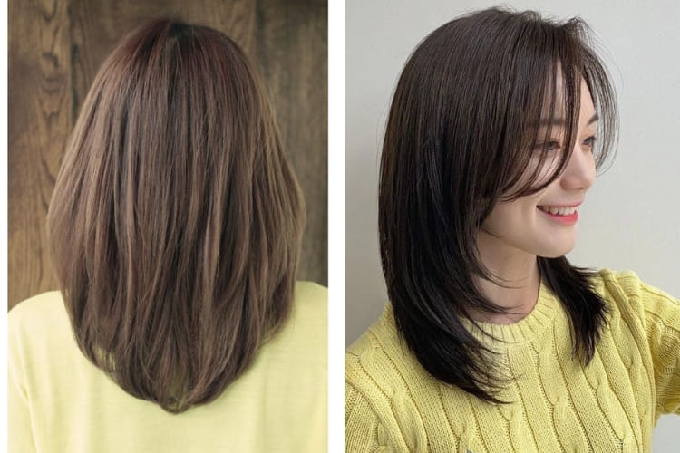 tóc chiếc lá kiểu dáng tròn tóc chiếc lá kiểu dáng tròn