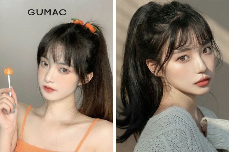 Tóc mái thưa buộc cao cho mặt tròn năng động toc mai thua buoc cao cho mat tron nang dong