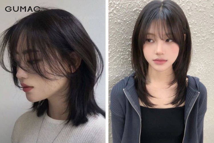 toc mullet nu ngang vai