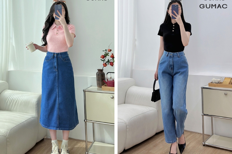 Ứng dụng của vải jeans trong thời trang Ứng dụng của vải jeans trong thời trang