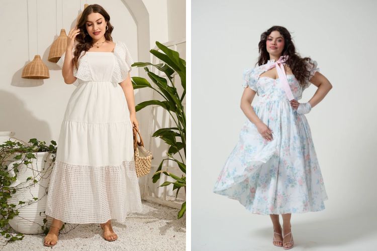 Váy maxi trắng đi biển mùa hè Váy maxi trắng đi biển mùa hè