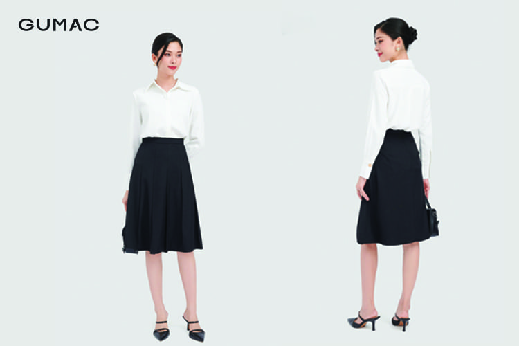 Mix áo len cùng chân váy xếp ly Mix áo len cùng chân váy xếp ly
