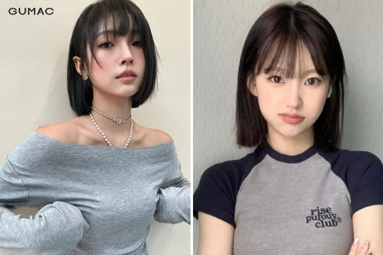 kieu toc ngan mai thua mat tron ca tinh