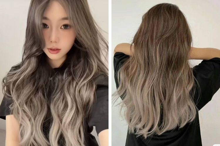 Toc mau nau tay anh khoi ombre