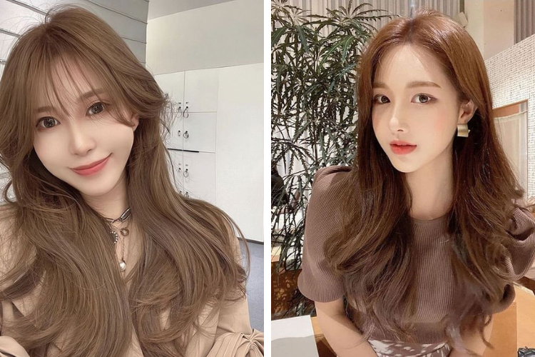 Tóc màu nâu sữa trầm Tóc màu nâu sữa trầm