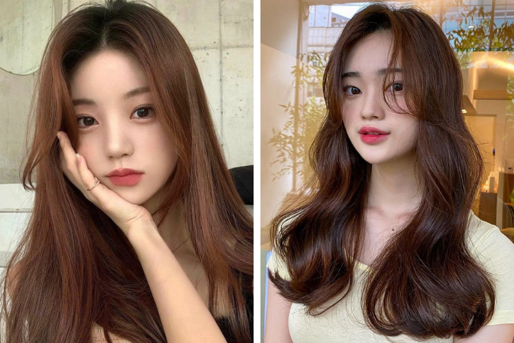 Tóc màu nâu trầm ấm Tóc màu nâu trầm ấm