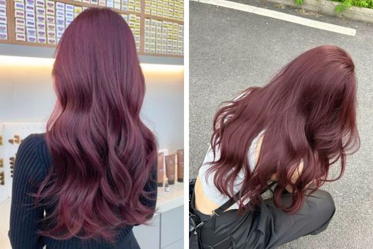 Gợi ý tóc màu tím khói trà Gợi ý tóc màu tím khói trà
