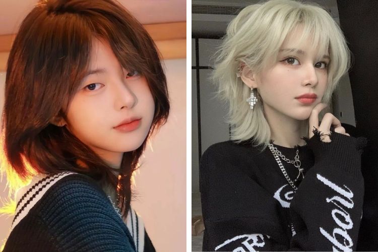 kieu toc mullet nu