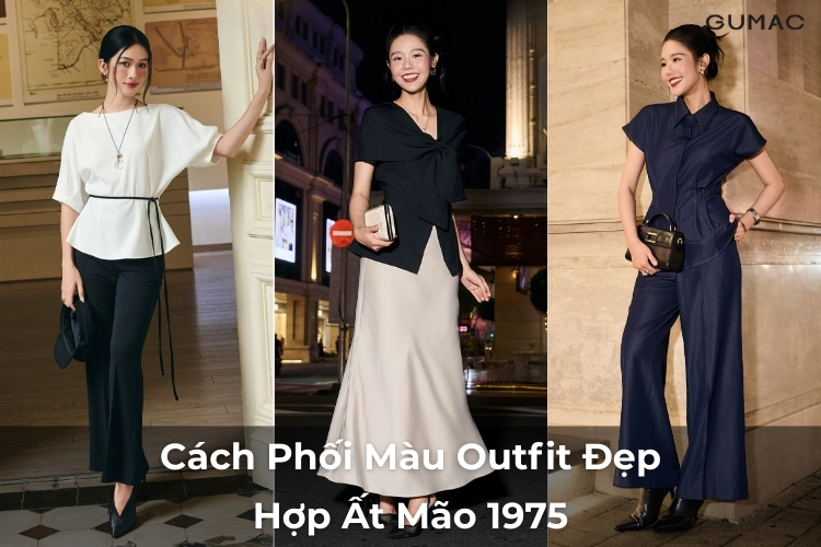 cach phoi mau trang phuc hop voi at mao 1975