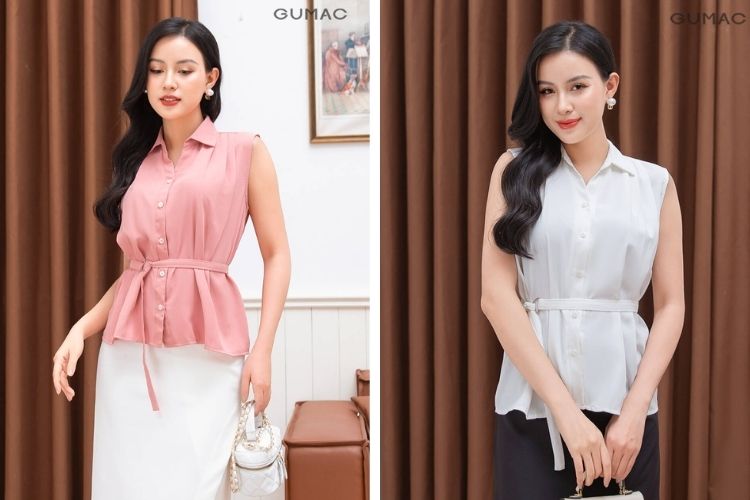 Áo xếp ly sát nách thời trang