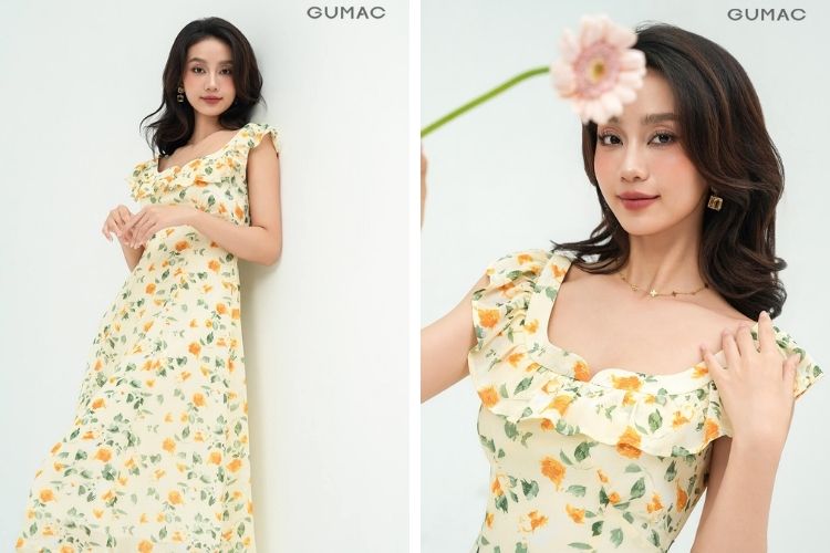 Váy công sở mùa hè form A rộng rãi