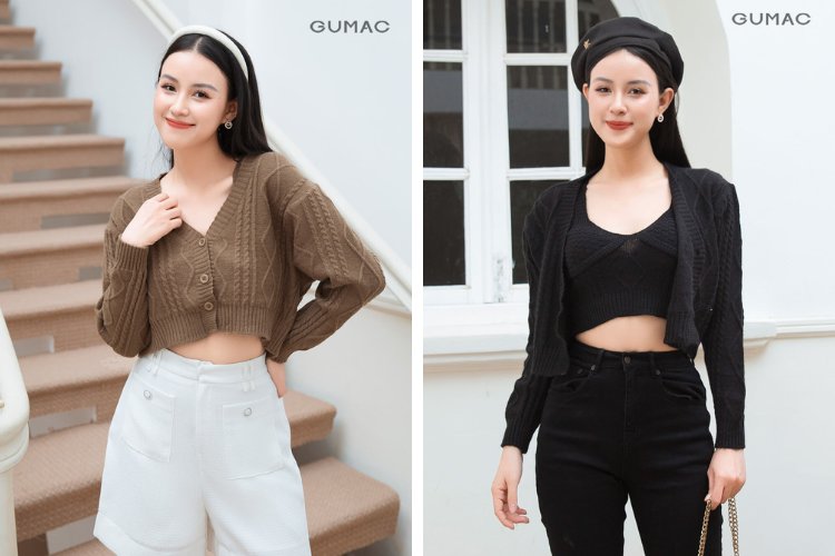 Cách phối với áo cardigan miền núi mùa đông