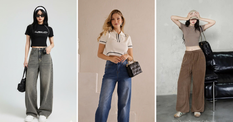 Những lưu ý các nàng nên biết khi phối áo croptop quần ống rộng.