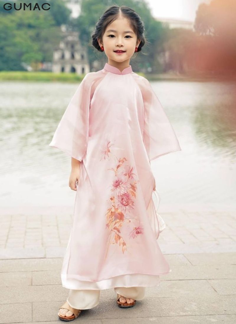 ao dai cho be gai 10 tuoi