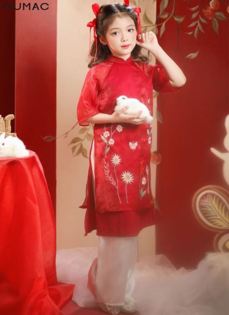 ao dai cho be gai 12 tuoi