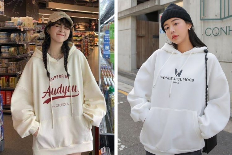 Cách phối với áo hoodie miền núi mùa đông