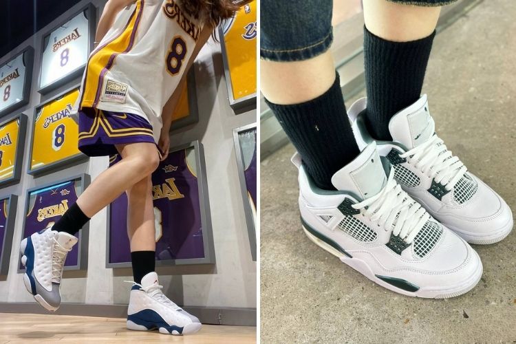 giay sneaker phoi voi ao jersey