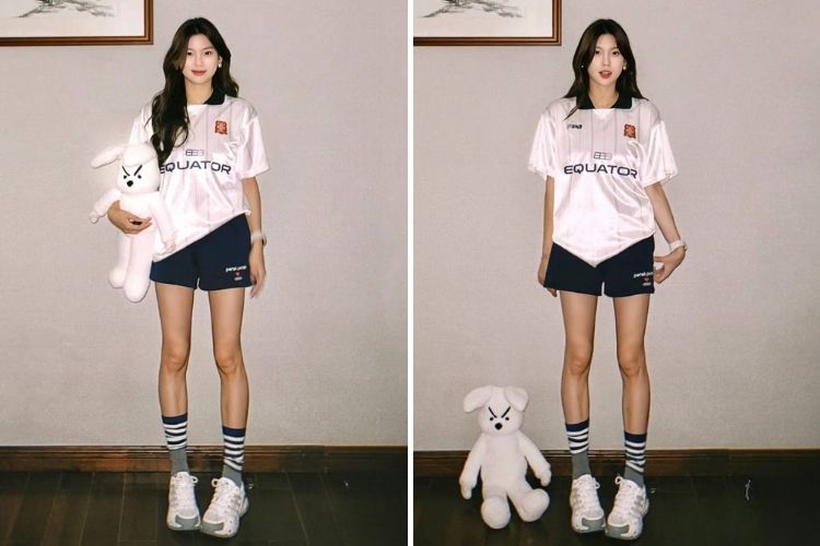 ao thun jersey phoi quan ngan