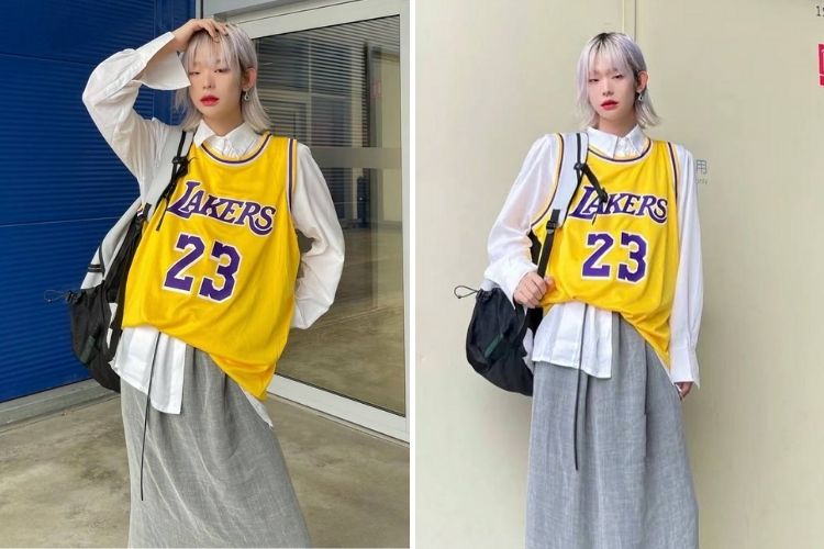 Jersey tanktop va ao so mi nu