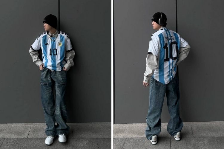 Quan jeans mix ao jersy