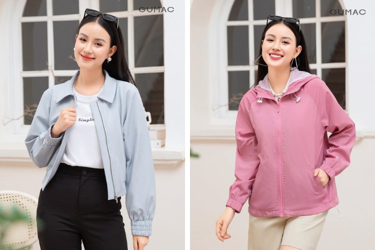 Cách phối với áo khoác dây kéo mùa đông
