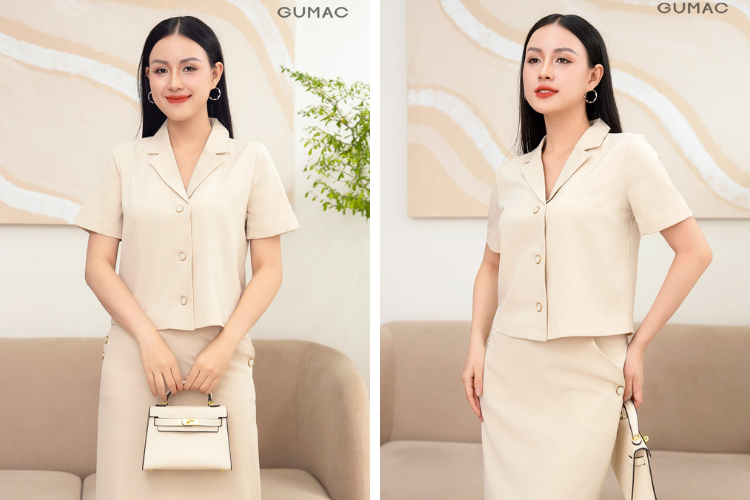 mẫu áo kiểu cổ danton