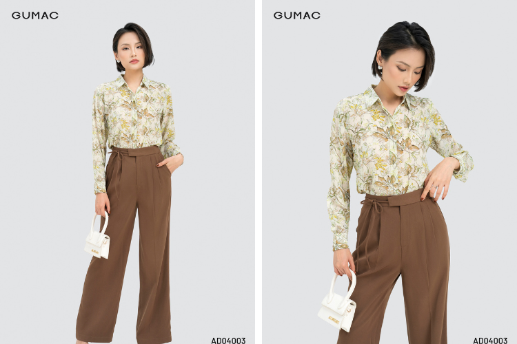 áo kiểu họa tiết nổi bật