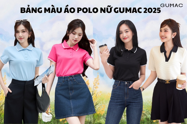bang mau ao thun polo nu dep nhat 2025