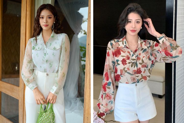 Du lịch nước ngoài mùa hè với áo sơ mi cho nàng