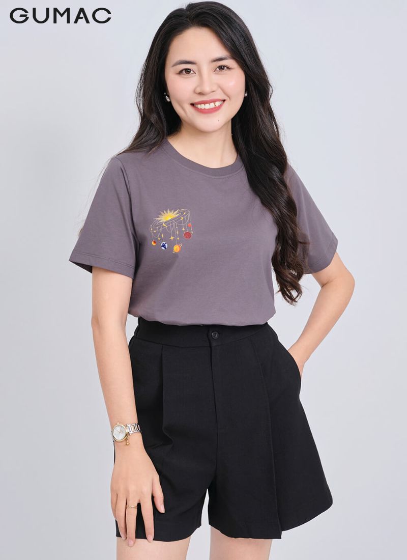 kieu ao tay ngan in hinh