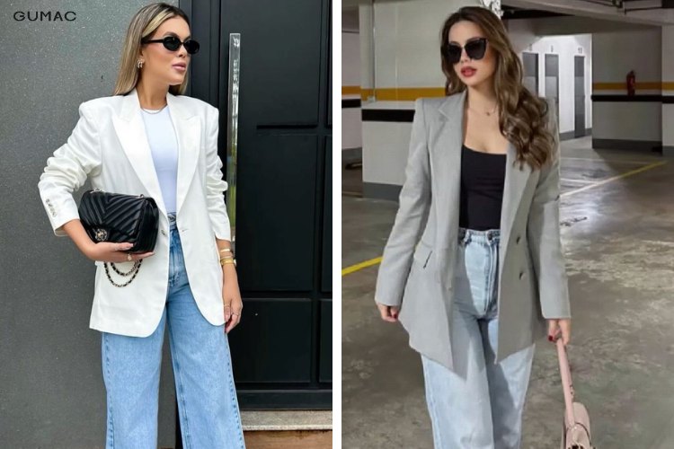 ao blazer phoi quan jeans