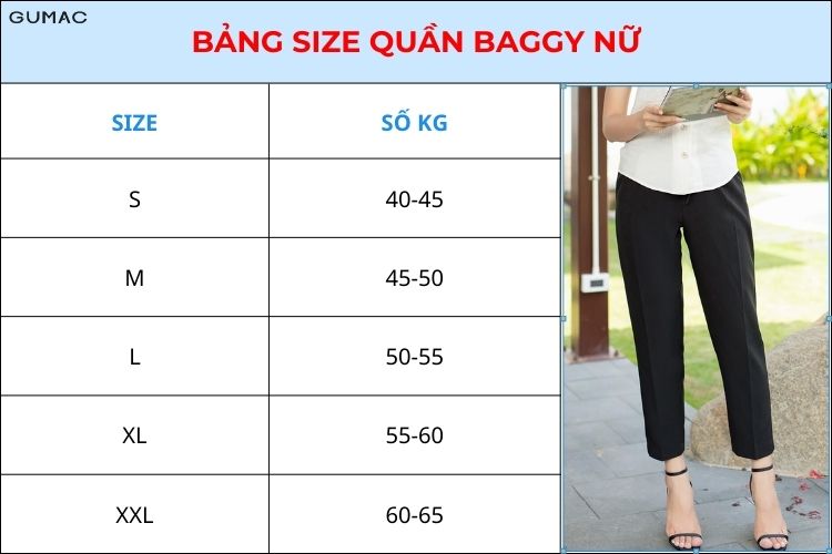 bang size quan baggy danh cho nu