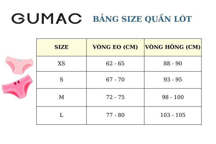 bang size quan lot cho nu