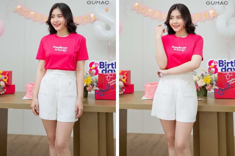 Áo phông với quần lửng