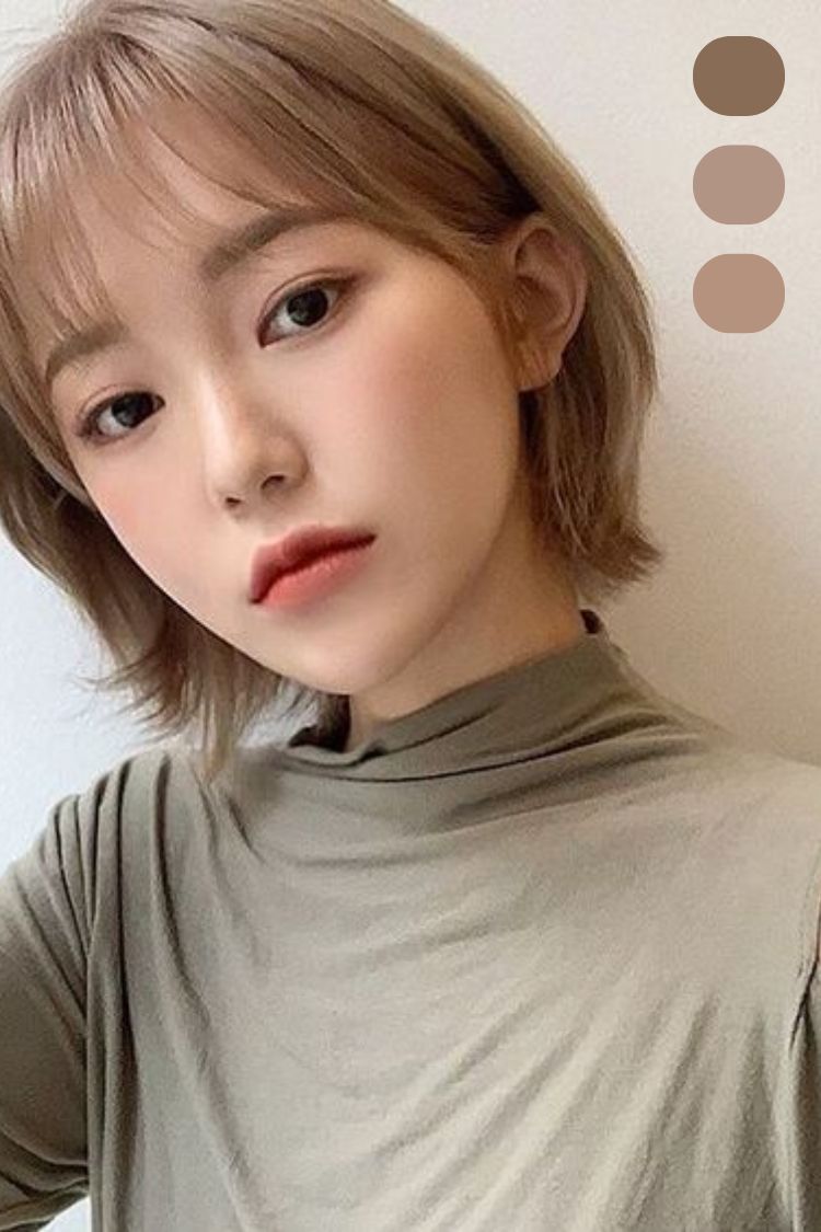 toc ngan mua he cho nu nhuom nau khoi sang