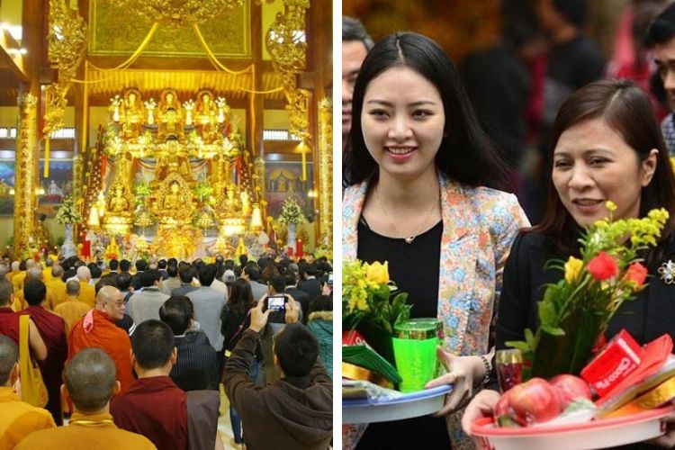 Phương thức hành lễ, sắm lễ tại chùa
