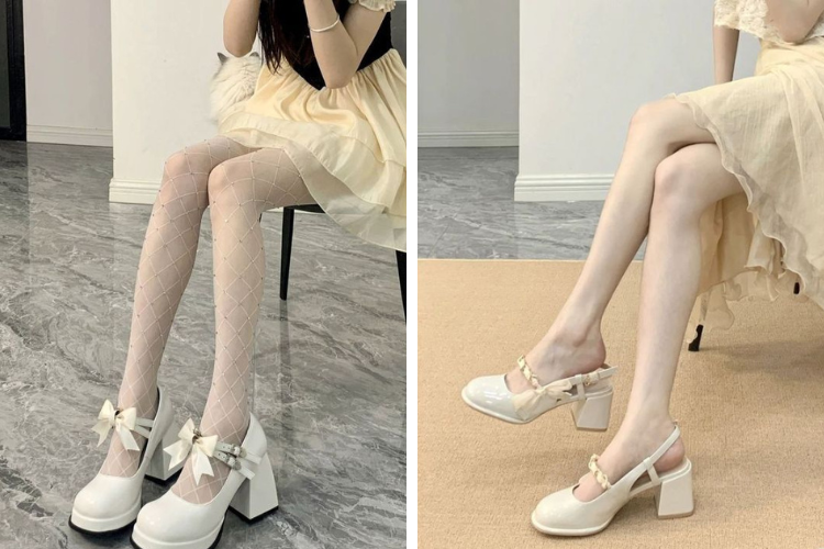 Giày búp bê đế đúp