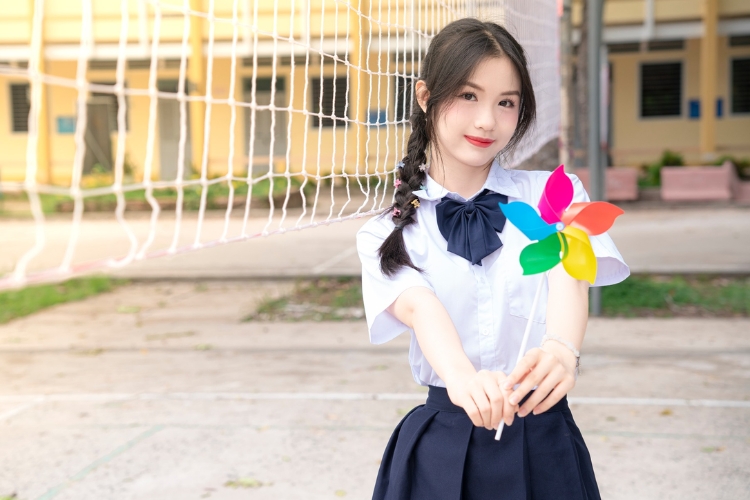 chụp ảnh học sinh