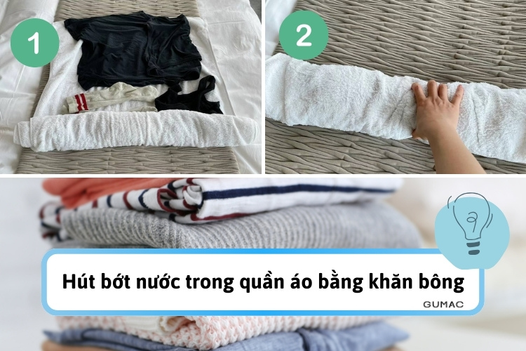 cach lam kho quan ao nhanh bang khan long