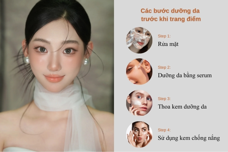 cham soc da truoc khi trang điem