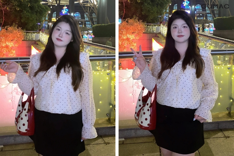 hack dang voi ao so mi cham bi va cac item suong