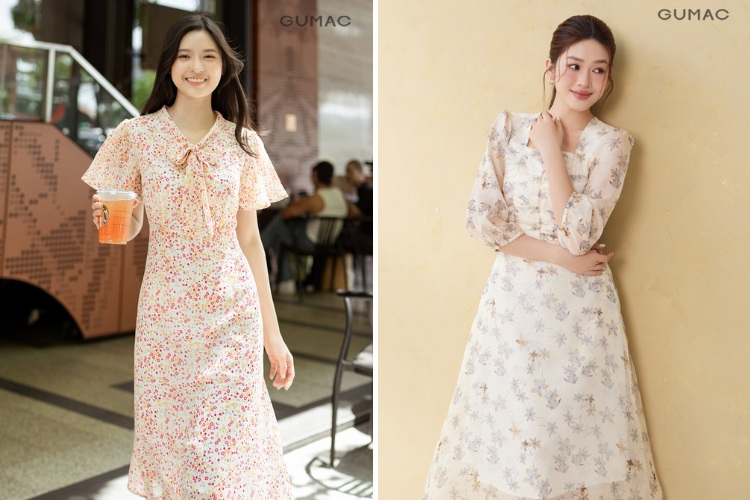 Đầm họa tiết