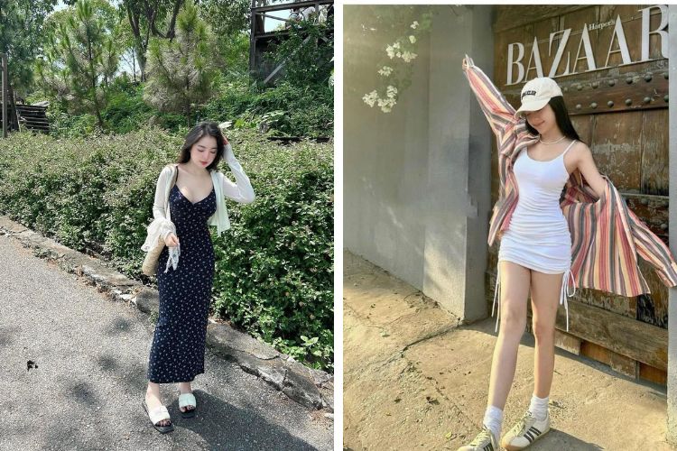 Cách tạo dáng chụp ảnh đẹp khi mặc váy body