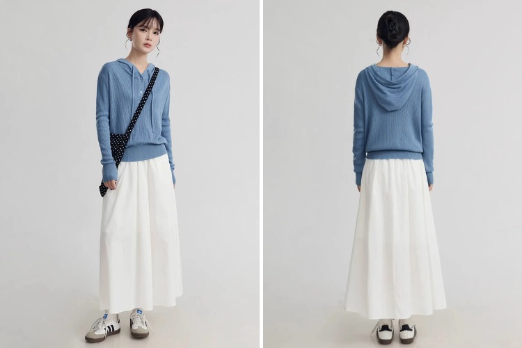 chan vay midi mix ao hoodie
