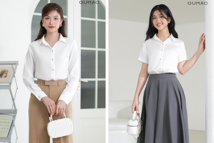 áo sơ mi nữ thanh lịch